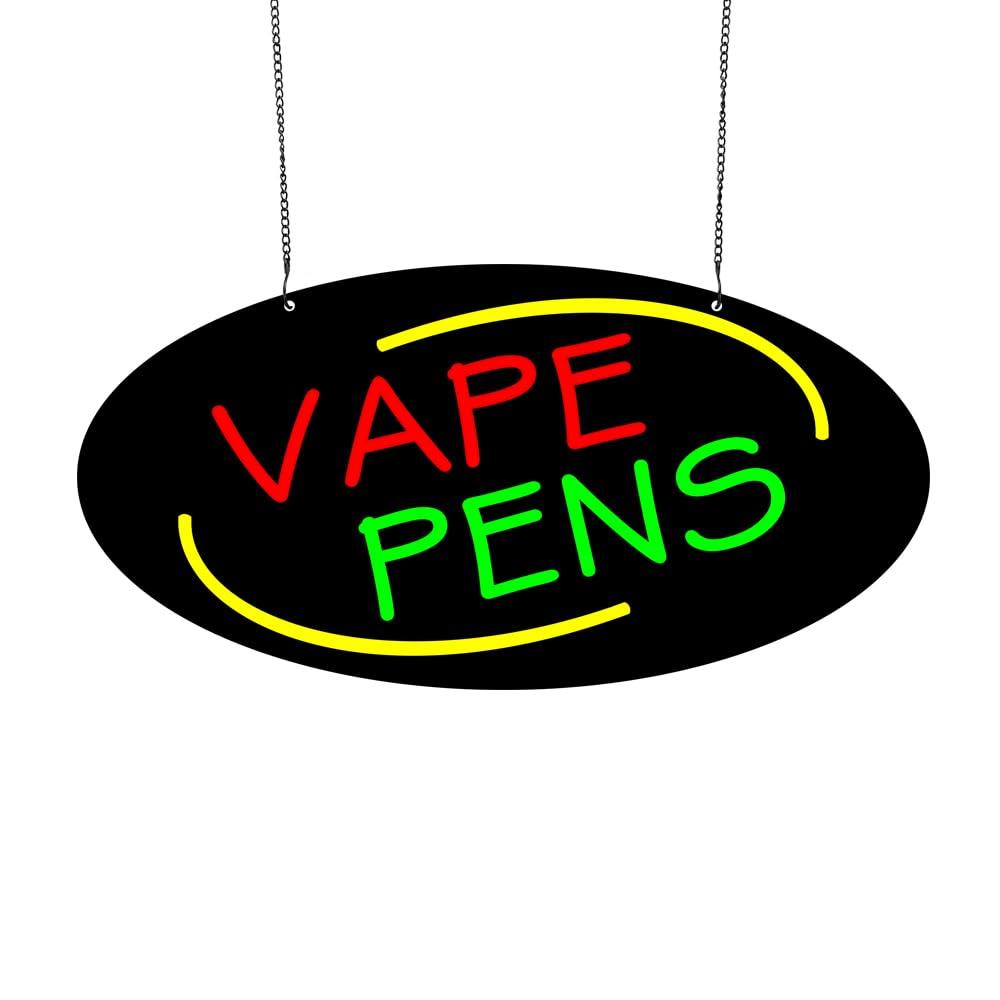 Vaping Store - ベープペンネオンサイン調光可能なLEDライト、ベープショップビジネス用壁窓ディスプレイ、商業店舗広告アートサイン