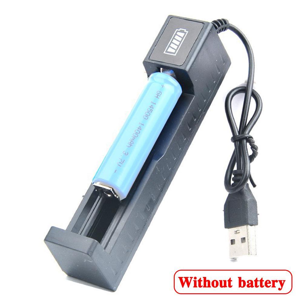 Vape Accessory - ユニバーサル18650バッテリー充電器 USBスマートシングルスロット 26650 14500 16340 3.7V