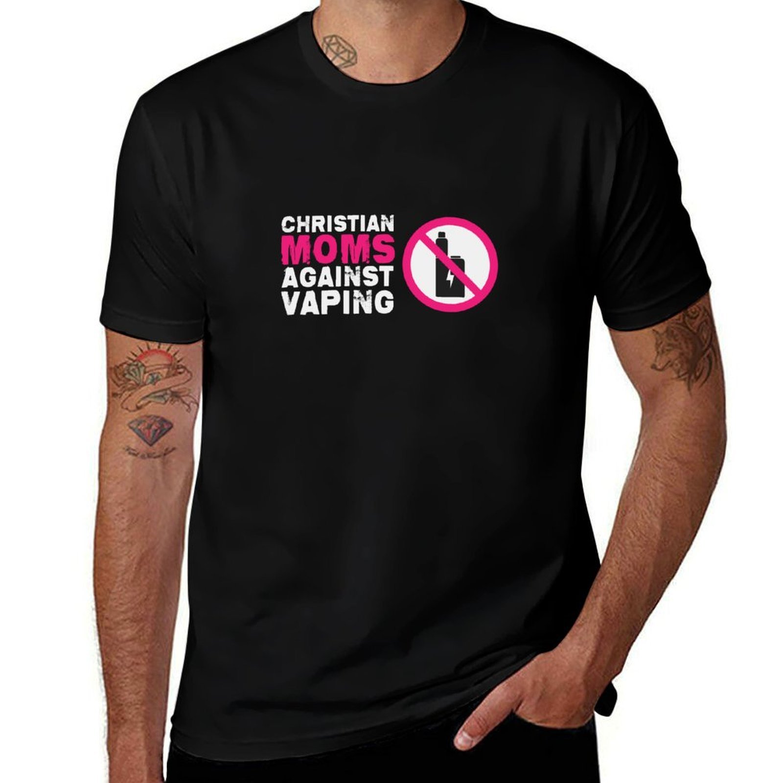 Quick Vape - Christian Moms Against Vaping Tシャツ クイックドライ