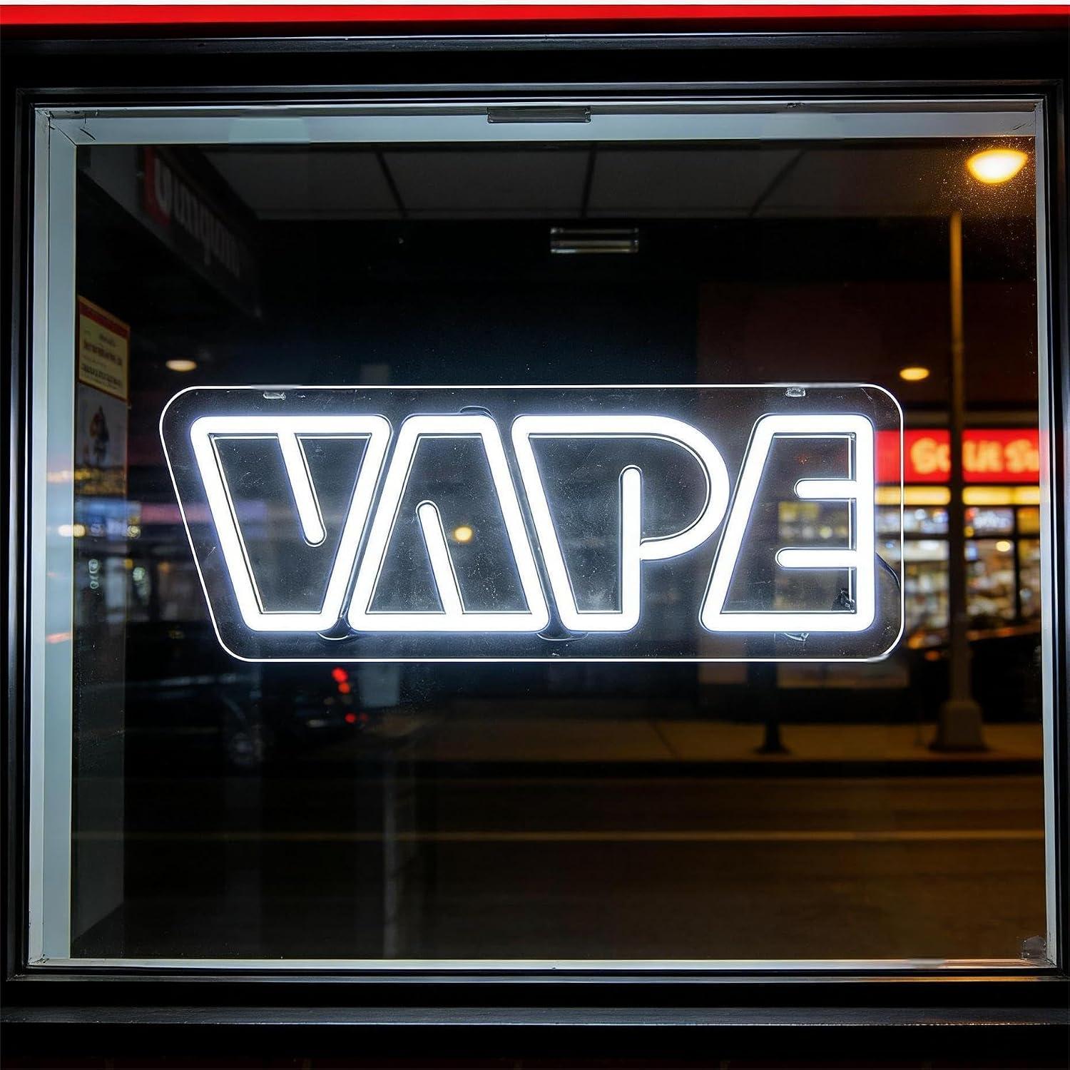 Vaping Store - VAPE ネオンサイン USB 調光可能な LED ライト
