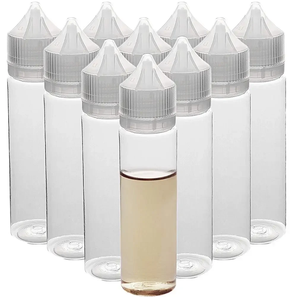 Juice Bottle Dropper - 50 個 30/60/100/120 ミリリットル空のプラスチックスポイトボトル液体アイクリアウォータージュースオイルジュースクリア容器ペットチュービー