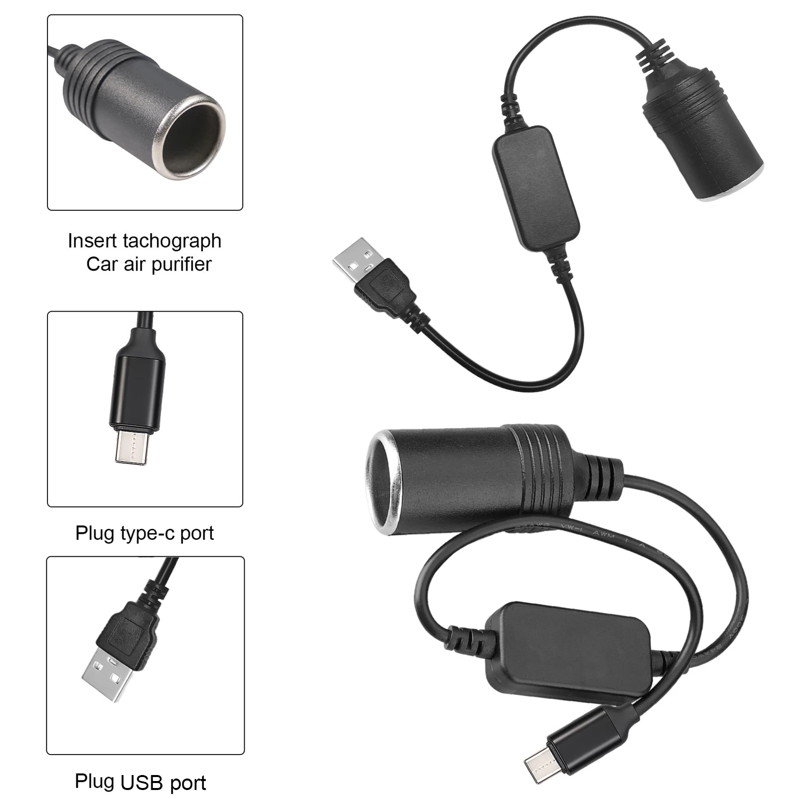 5V から 12V シガーライターソケットタイプ C USB - Vape Accessory のレビューと価格
