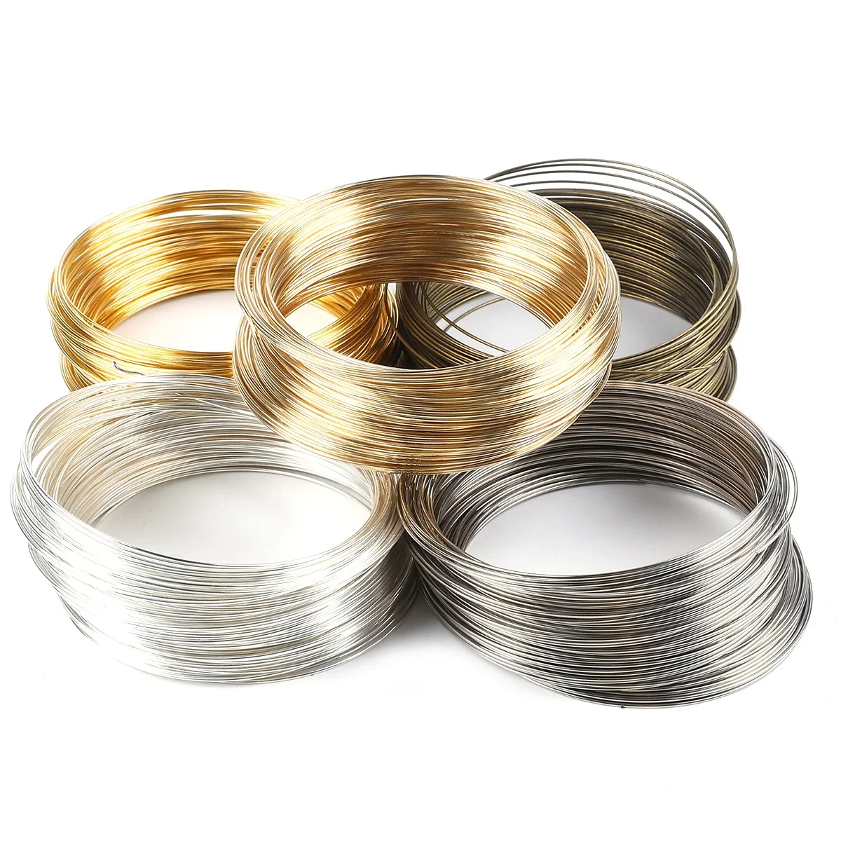 100ループ 0.6mm メモリーワイヤー ブレスレット リ - Coil Building Kit のレビューと価格