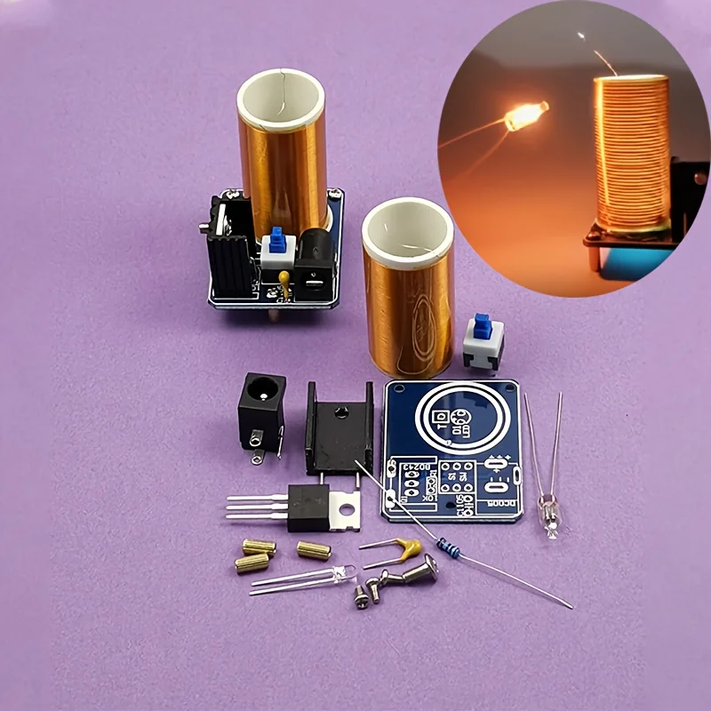 ミニテスラコイルキット BD243 DIY 電子プロジェクト - Coil Building Kit のレビューと価格