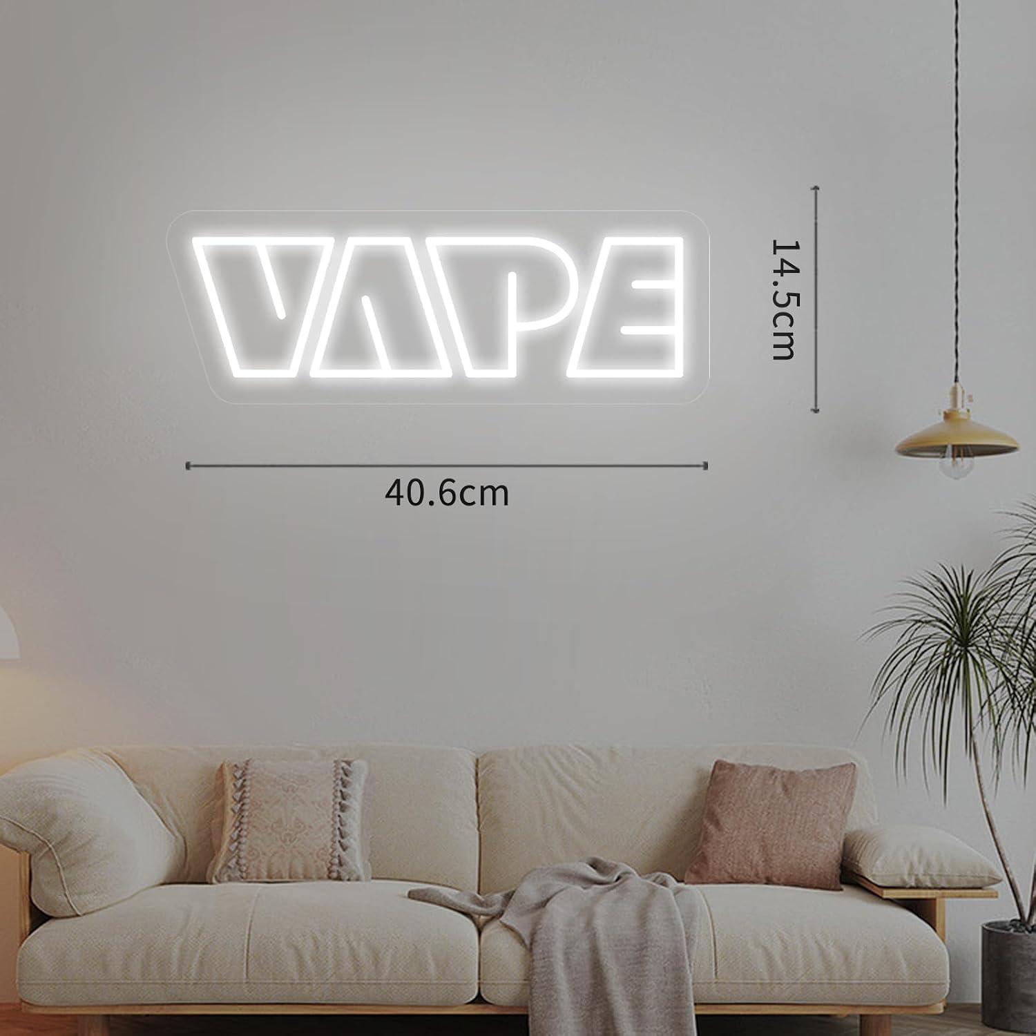 VAPE ネオンサイン USB 調光可能な LED ライト  - Vaping Store のレビューと価格