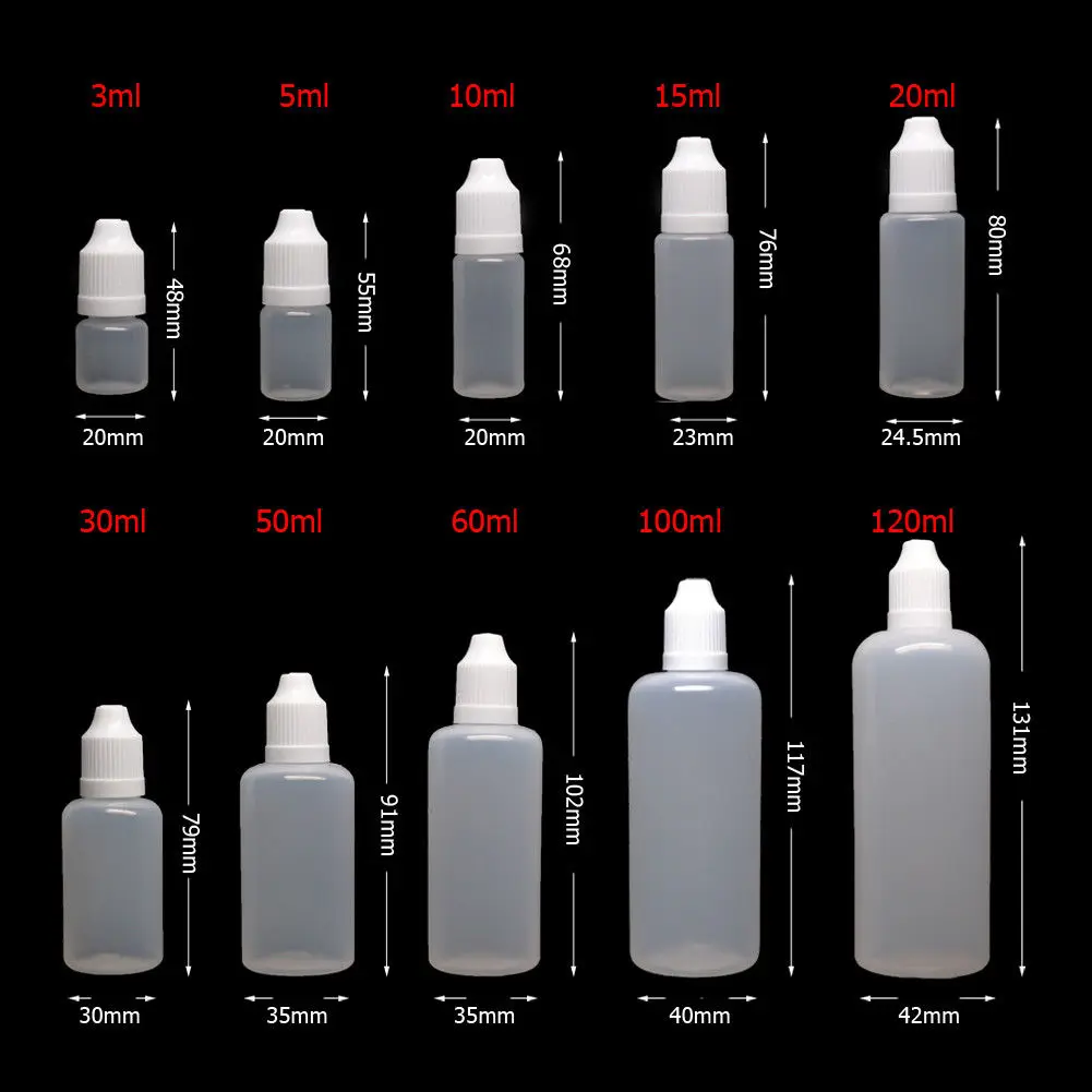 100 個 3/5/10/15/20/30/50/100/1 - Juice Bottle Dropper のレビューと価格