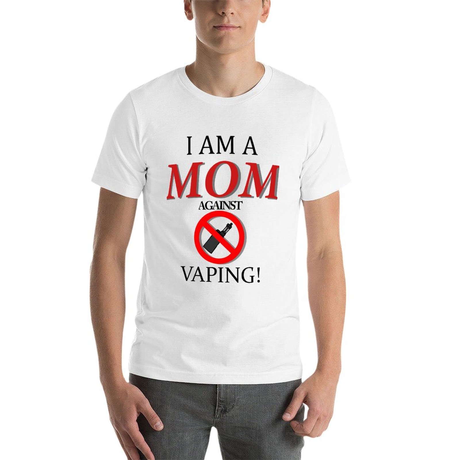 私は電子タバコ反対のママです！ Tシャツ クイックドライ ラ - Quick Vape のレビューと価格