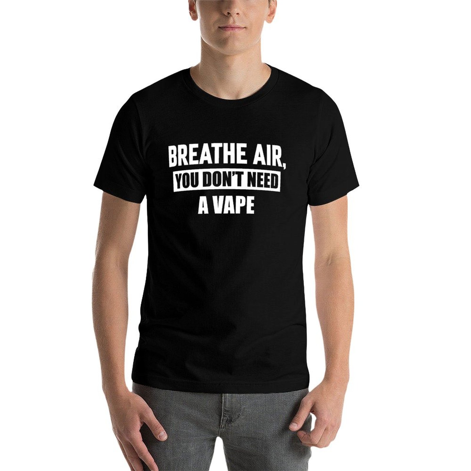 空気を吸って、ベイプはいりません Tシャツ 快適なワークアウ - Vaping Air のレビューと価格