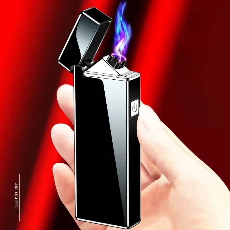 防風電子タバコライター,デュアルアークパルス,USB充電,ア - Vape Accessory のレビューと価格