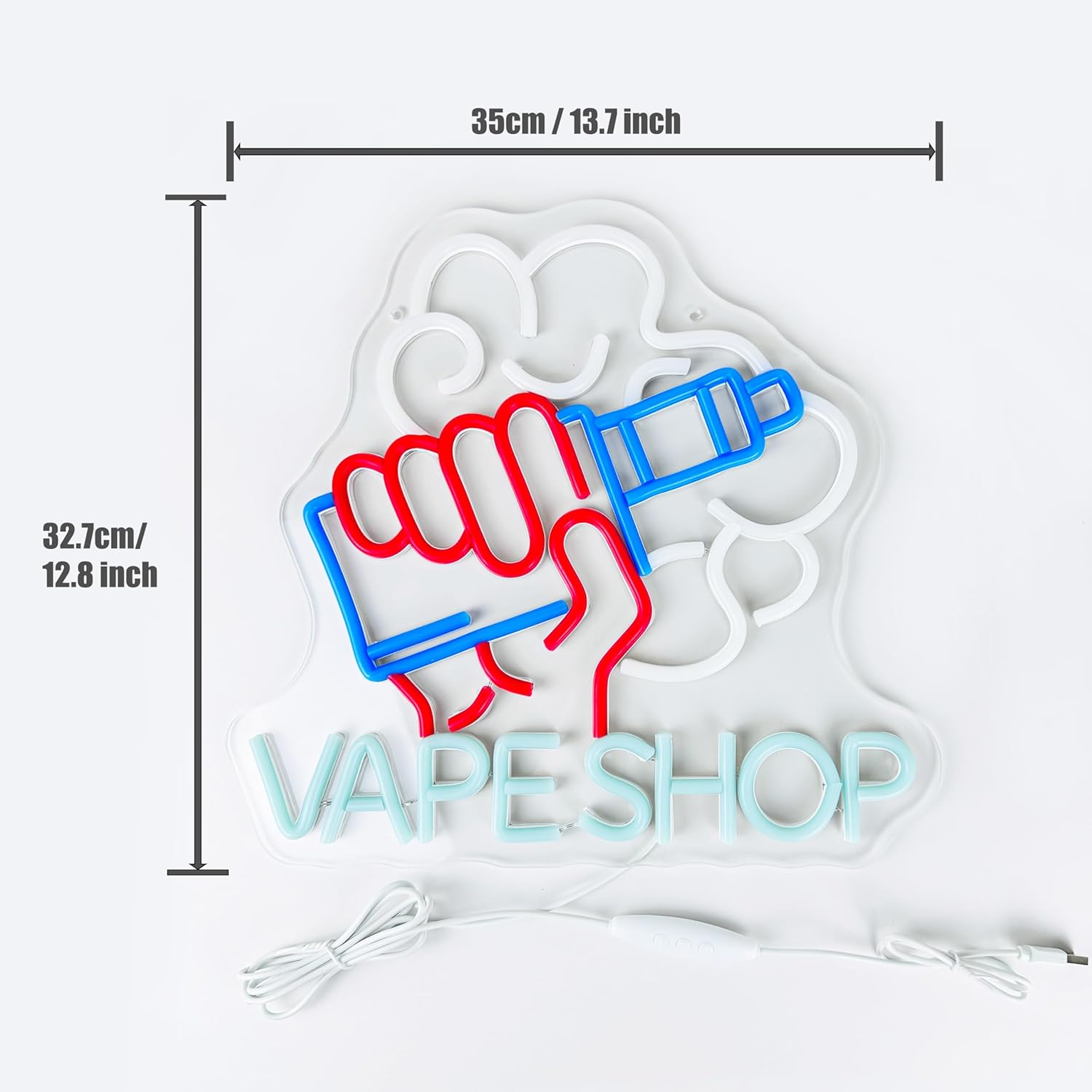VapeショップLEDネオンライトサイン、スモークショップ用 - Vaping Store のレビューと価格