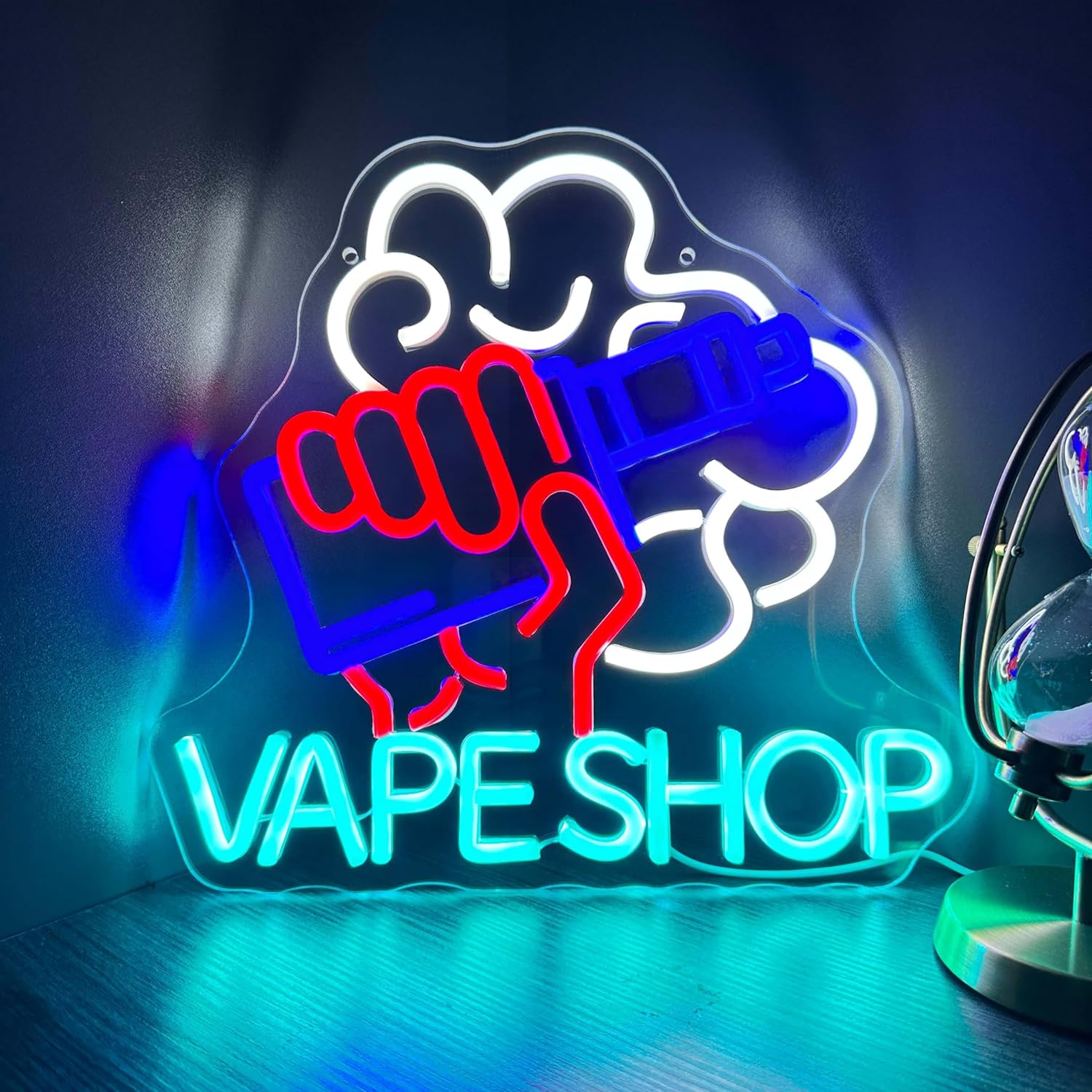 VapeショップLEDネオンライトサイン、スモークショップ用 - Vaping Store のレビューと価格