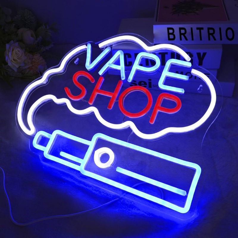 LED VAPE ショップスモークネオンサイン葉巻店ウィンド - Vaping Store のレビューと価格