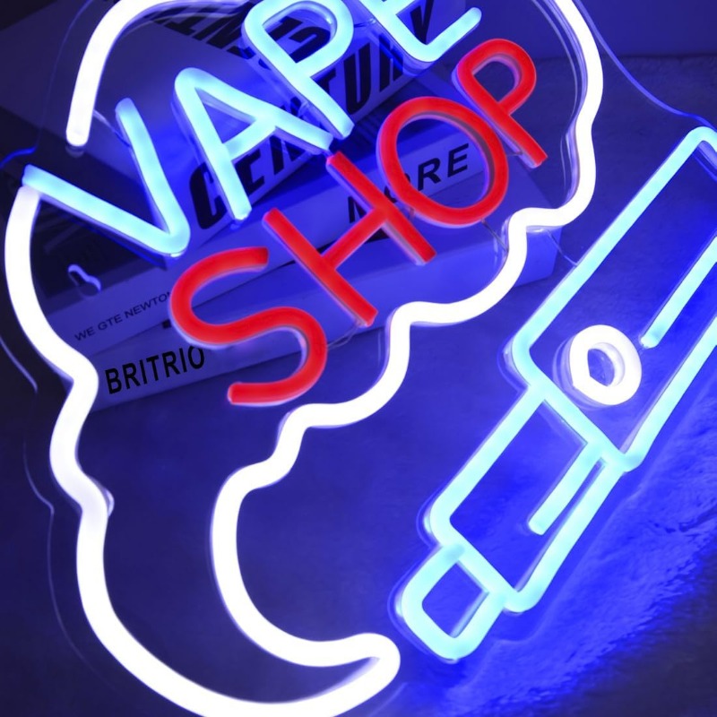 LED VAPE ショップスモークネオンサイン葉巻店ウィンド - Vaping Store のレビューと価格